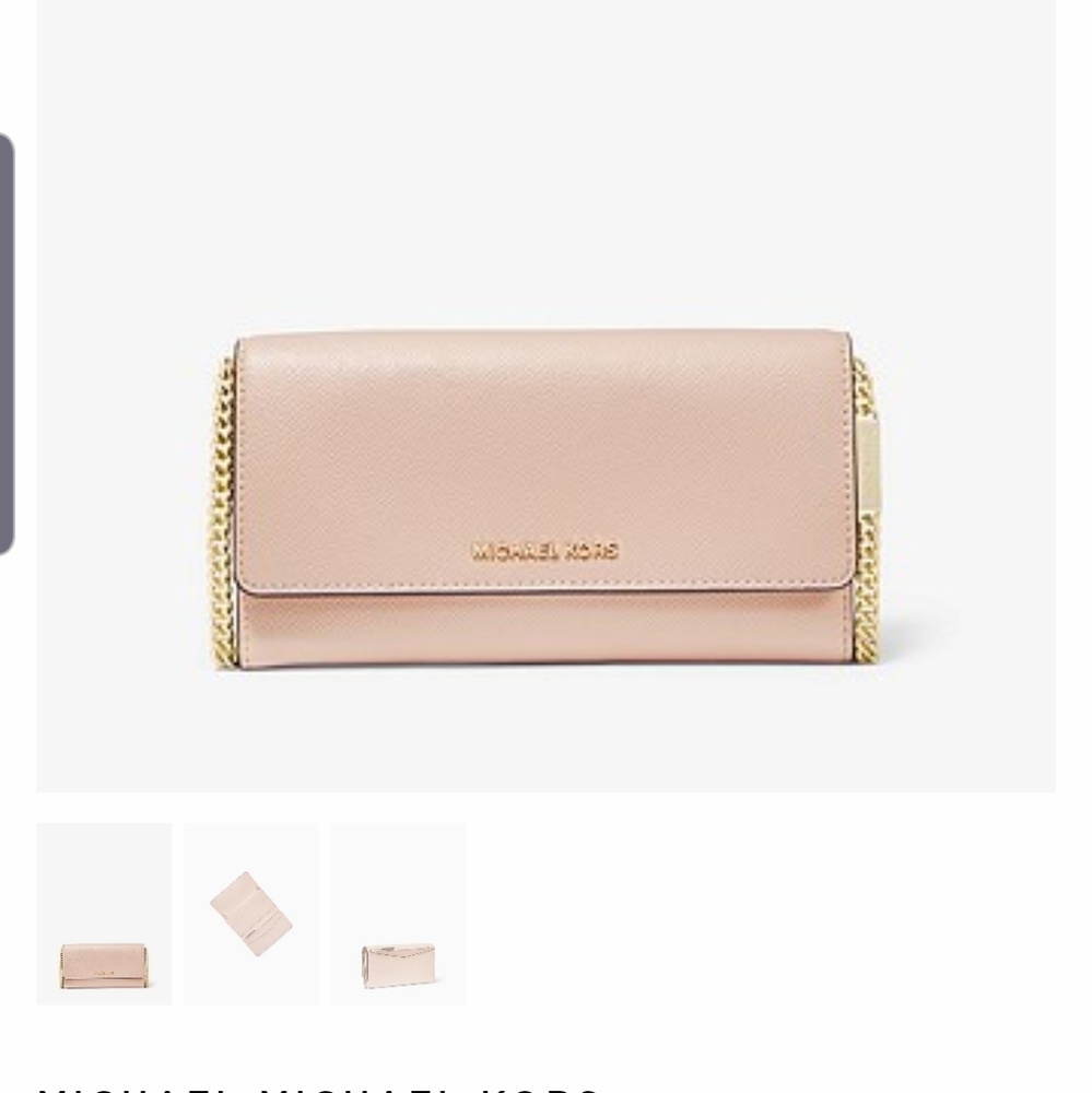Blush pink Michael Kors wallet purse